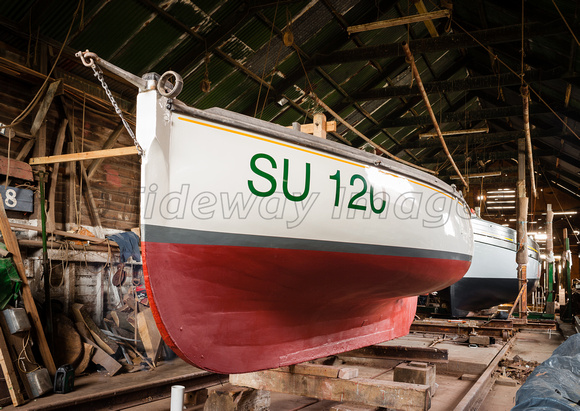 Wonder SU120 in the boatshed at Hollowshore
